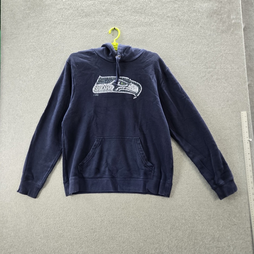 Seattle Seahawks Men Hoodie L Blue Fanatics Fleece Logo PRO LINE‎